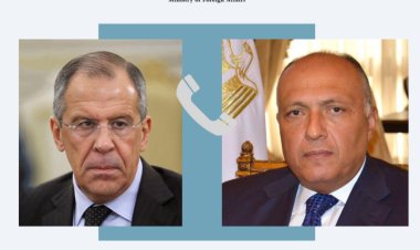 شكري يناقش مع وزير خارجية روسيا دور مجلس الأمن في وقف التصعيد على الساحتين الفلسطينية والإسرائيلية