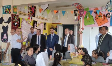 رئيس جهاز النوبارية الجديدة يتفقد عدداً من المدارس للاطمئنان على سير العام الدراسي الجديد