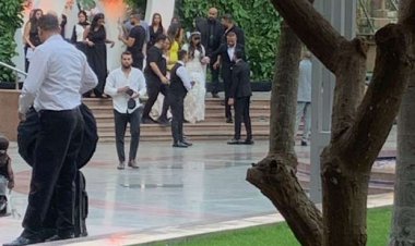 شاهد الصور الأولى لعقد قران تامر عاشور ونانسي نور