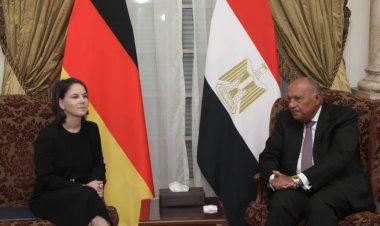 «شكري» يجري محادثات موسعة مع نظيرته الألمانية بالقاهرة حول التطورات الفلسطينية