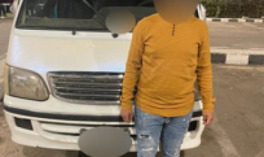 القبض على سائق ميكروباص طمس لوحات سيارته بمصر الجديدة