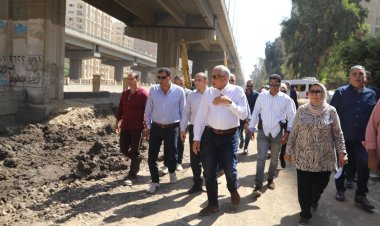 محافظ الجيزة يتابع تنفيذ تطوير وتأهيل طريق وترعة المريوطية بمنطقة فيصل