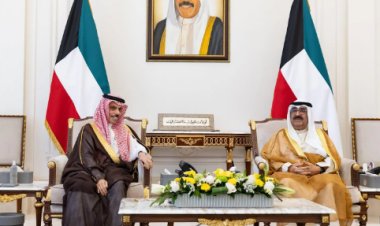 ولي عهد الكويت يستقبل وزير الخارجية السعودي