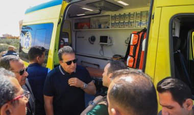 وزير الصحة يتفقد غرفة الحجر الصحي بمعبر رفح ويوجه بتنفيذ كل الإجراءات الاحترازية