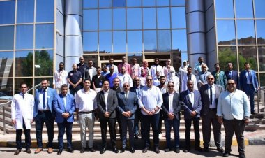رئيس الرعاية الصحية يلتقي محافظ أسوان ويتفقدان مستشفيات «المسلة والرمد والصداقة»