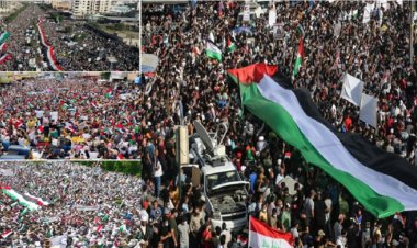مسيرات عارمة في كولومبيا دعمًا لغزة
