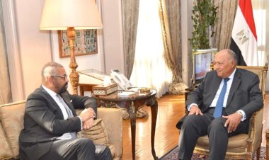 وزير الخارجية سامح شكري يلتقي نظيره البريطاني في القاهرة