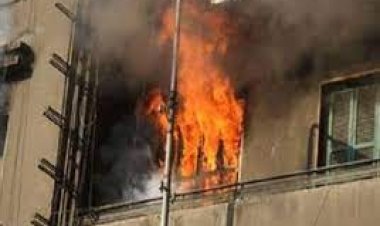 حريق هائل داخل عقار من 3 طوابق بمصر القديمة