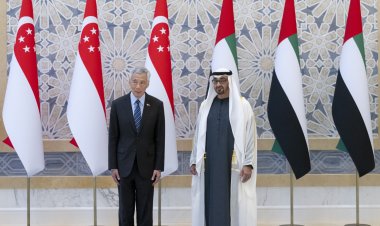 في زيارة رسمية.. رئيس دولة الإمارات يستقبل رئيس وزراء سنغافورة