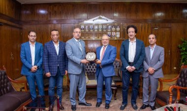 رئيس جامعة طنطا يستقبل وفد لجنة نقابة الصحفيين بالغربية