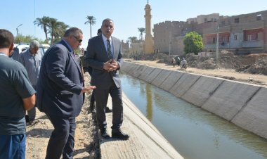 محافظ سوهاج: الانتهاء من تبطين 122 ترعة بنسبة تنفيذ أطوال 83 % من المستهدف
