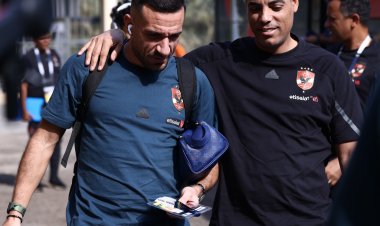 الدوري الإفريقي.. حافلة الأهلي تصل استاد القاهرة
