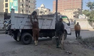 «حملات دورية».. رفع 60 طن قمامة من مركز قلين بكفر الشيخ