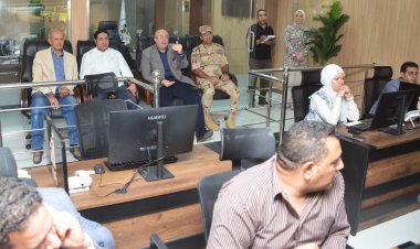 محافظ بني سويف يتابع تنفيذ تجربة حية للتعامل مع  أحد المواقف الطارئة