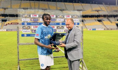 ماييلي أفضل لاعب في مباراة بيراميدز والمصري