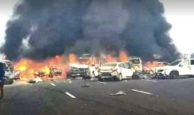 خروج 40 مصابا بعد تلقي العلاج في حادث طريق إسكندرية الصحراوى 