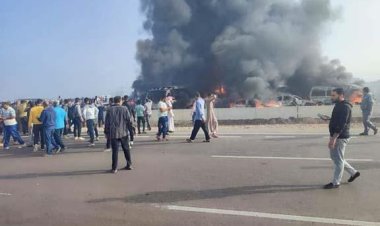 شاهد| احتراق 22 عربية وجثث متفحمة.. ماذا حدث على صحراوي الإسكندرية؟ (القصة الكاملة)