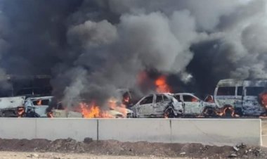 97 ضحية وتفحم 22  سيارة.. إنارة طريق  الإسكندرية الصحراوي بلون الدم