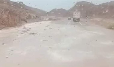 سيول في المناطق الجبلية بالكيلو 85 على طريق «قنا - سفاجا»