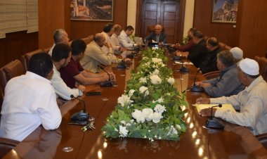 محافظ بورسعيد يستعرض مستجدات أعمال تطوير وتنمية منطقتي «مثلث الخير وسهل الحسينية»