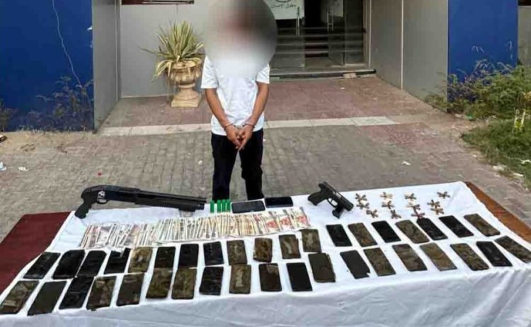 ضبط سائق بحوزته 4 كيلو حشيش وبندقية وطبنجة بعد اطلاقه النار على عامل بالنزهة