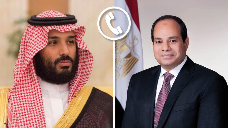 مستجدات فلسطين في مكالمة هاتفية بين الرئيس السيسي والأمير محمد بن سلمان