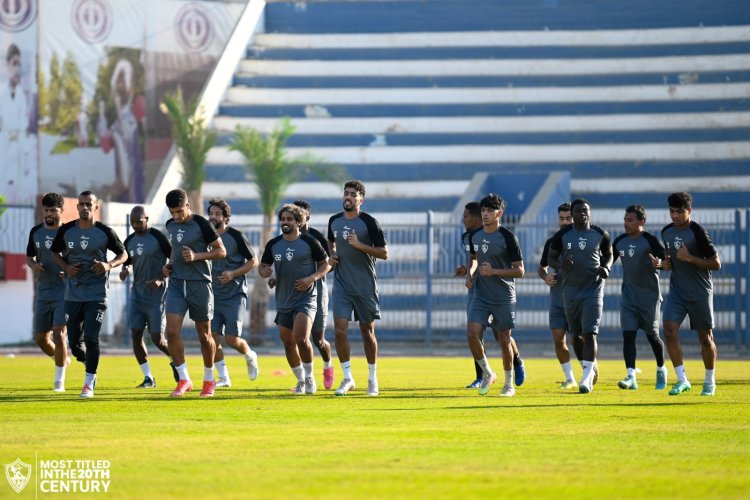 تدريبات بدنية قوية للاعبي الزمالك قبل بطولة الوحدة الإماراتي الودية بأبوظبي