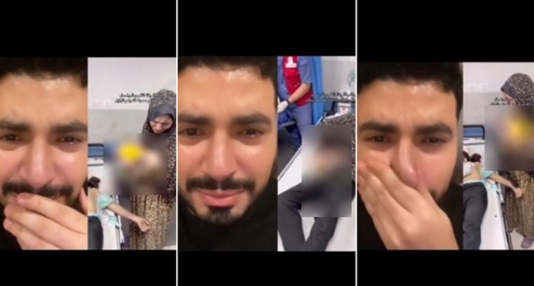 محمد أنور يبكي بسبب مشاهد وفاة الأطفال في غزة (فيديو)