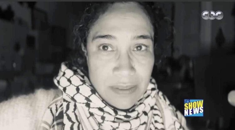 «الكوفية الفلسطينية جمعتنا».. غالية بن على توجه رسالة للشعب الفلسطينى