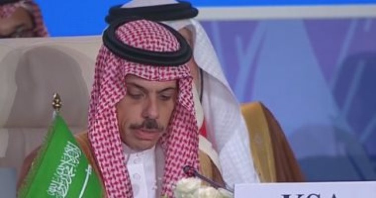 وزير خارجية السعودية يعلن رفضه محاولة التهجير القسرى للفلسطينيين