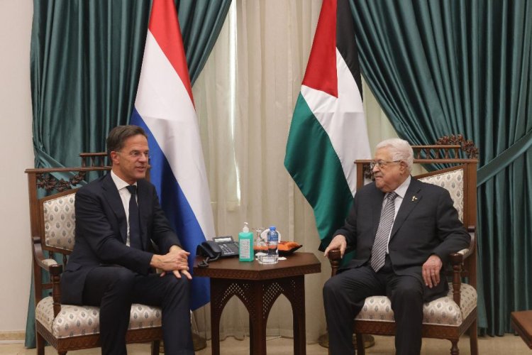 رئيس فلسطين يستقبل رئيس الوزراء الهولندي