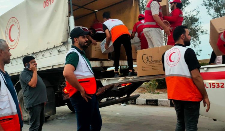 شاحنة دواء ومستلزمات طبية تصل غزة بجهود المرصد الدولي للإعلام