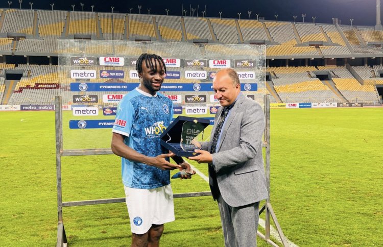 ماييلي أفضل لاعب في مباراة بيراميدز والمصري