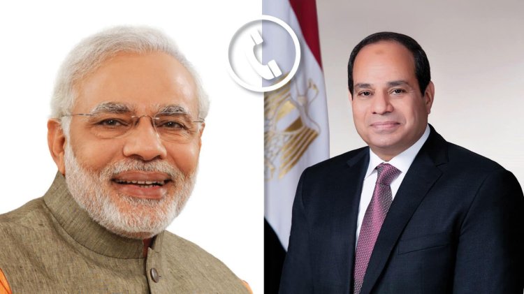 الرئيس السيسي يتلقى اتصالاً هاتفياً من رئيس وزراء الهند بشأن الوضع في قطاع غزة