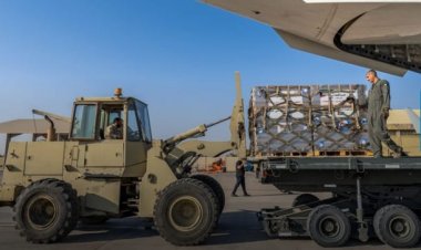 إقلاع الطائرة الـ 13 من الجسر الجوي الكويتي متجهة إلى مطار العريش لإغاثة غزة