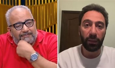 بيومي فؤاد ينهار من البكاء على المسرح: «إحنا ما بنجيش عشان نضحك حضراتكم.. إحنا بنقدم فننا المصري»