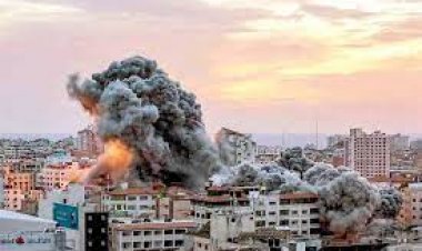 لقطات من القصف الإسرائيلي على مستشفى النصر للأطفال بغزة