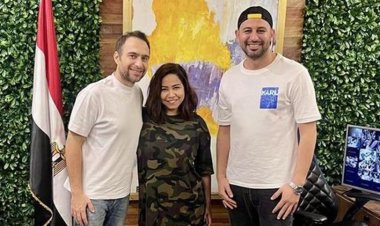 أول ظهور لـ شيرين عبد الوهاب برفقة حسام حبيب بعد تأجيل حفلها في الكويت (صور)