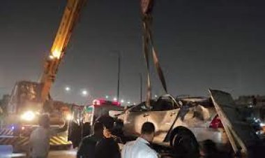 انتشال جثة غريق إثر سقوط سيارة في النيل من أعلى دائري المعادي