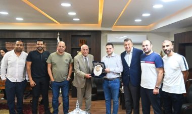 الزمالك يستقبل وفدا من نادي سيراميكا لتهنئة المجلس الجديد