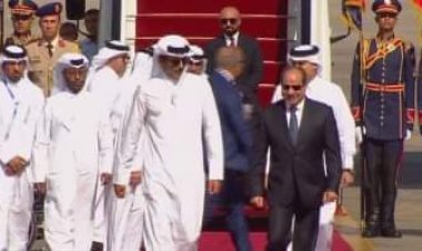 عقد جلسة مباحثات بين الرئيس السيسي وأمير قطر