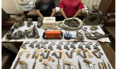 القبض على شخصين  لقيامهما بإدارة ورشة لتصنيع الأسلحة النارية بالمنيا 
