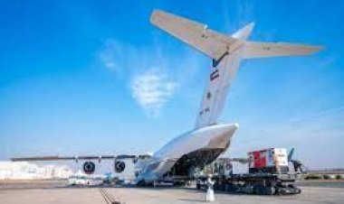 إقلاع الطائرة الـ 18 من الجسر الجوي الكويتي إلى مطار العريش لإغاثة غزة