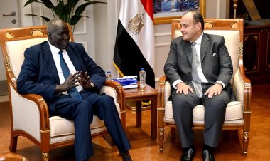 وزير التجارة والصناعة يستقبل نظيره الجنوب سوداني بمقر الوزارة بالعاصمة الإدارية الجديدة