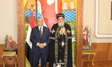 تفاصيل لقاء المرشح الرئاسي عبد السند يمامة والبابا تواضروس الثاني