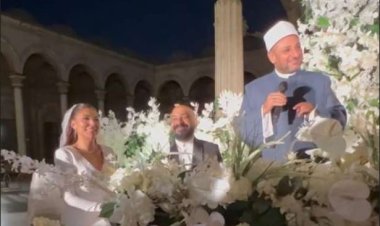 هاني سرحان يحتفل بعقد قرانه على بسمة داود (صور)