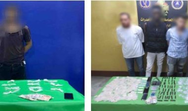 ضبط 27 متهمًا من بينهم صيدلى بحوزتهم كميات من المواد المخدرة