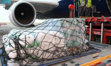 مغادرة الطائرة الإغاثية السعودية الـ 11 لإغاثة الشعب الفلسطيني في قطاع غز