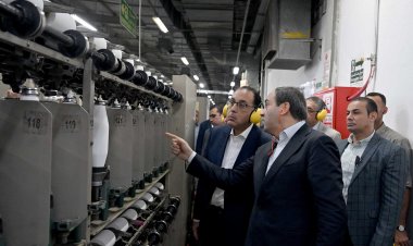 مدبولي يتفقد مصنع KCG التركي لإنتاج الغزل والمفروشات والأقمشة