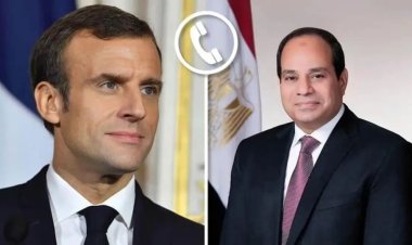 الرئيس السيسى يتلقى اتصالًا من ماكرون بشأن الأوضاع في قطاع غزة
